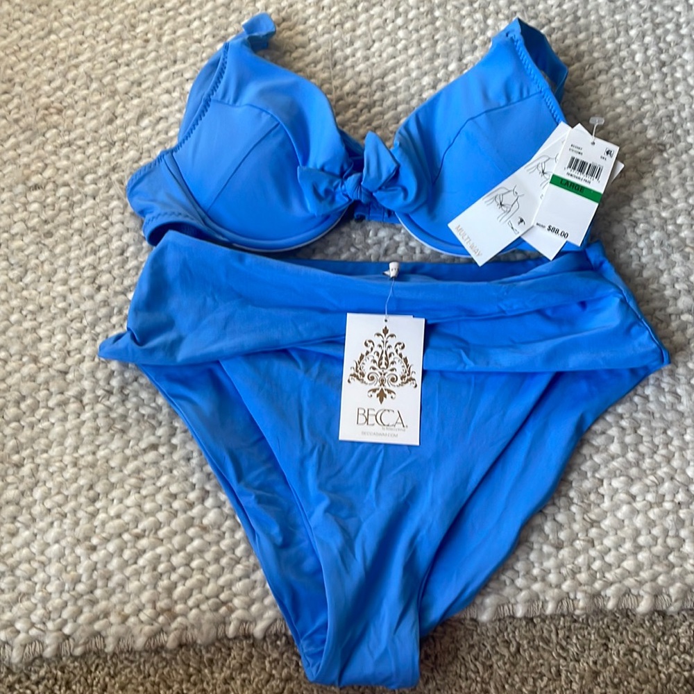 NWT Becca Blue bikini